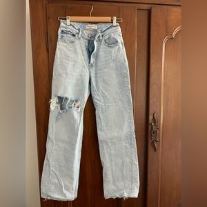 Abercrombie & Fitch high waisted wide leg jeans size 2